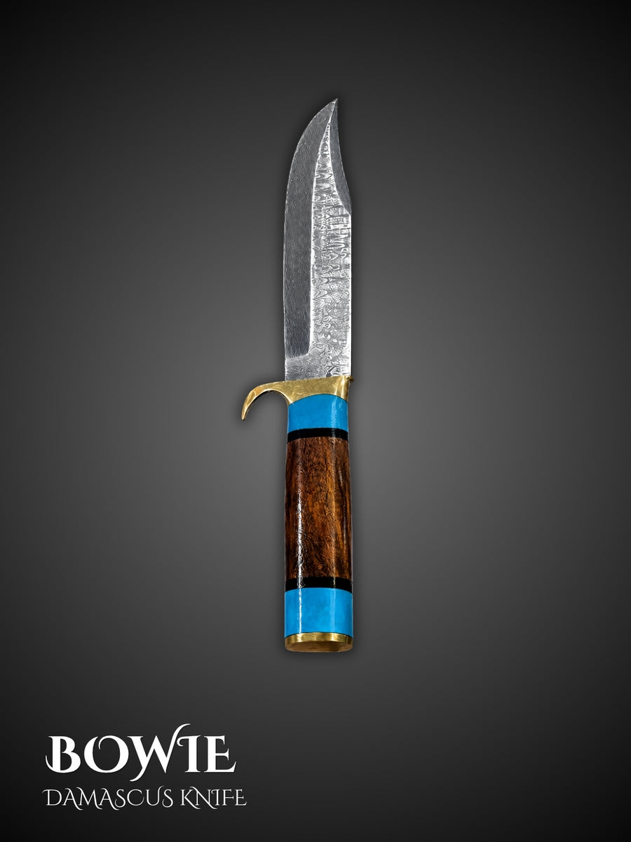Damascus Steel Bowie Knife