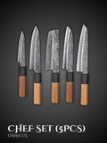5-piece Japanese kitchen knife set