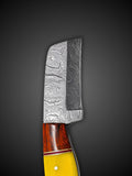 Damascus skinner kitchen knife