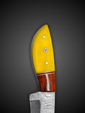 Damascus skinner kitchen knife