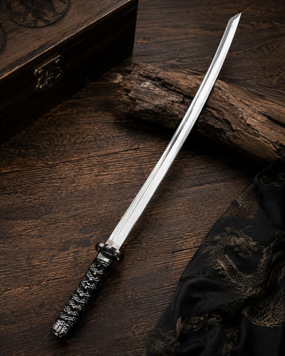 Japanese Katana Sword Circular Guard Two Handed Traditional Blade