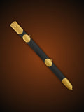 Al Qadib Sword hilt and scabbard detail with gold accents