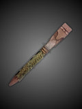 Atlantean sword shown with scabbard and full length view