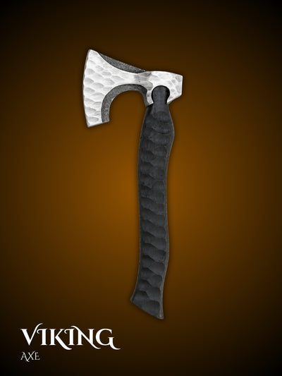 Blood Eagle Axe full view showing bearded blade design