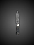 Damascus Paring Knife Marble Resin Handle