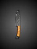 Damascus Slicing Knife Black Coated Blade