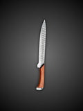 Damascus Steel Chef Knife with Rosewood Handle