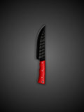 Damascus Steel Paring Knife Red Handle