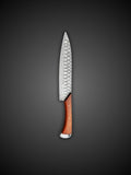 Damascus Steel Slicing Knife Handcrafted Blade