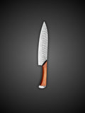 Damascus Steel Utility Knife Wavy Pattern Blade