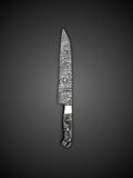 Damascus Utility Knife Marble Resin Handle