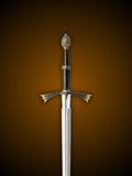 Close up of Dark Sister Sword hilt and crossguard detail