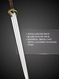 Hand forged high carbon steel blade of Eomer Sword