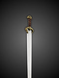 Close up of Eomer Sword horse inspired hilt detail
