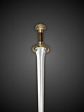 Close up of Eowyn Sword horse inspired hilt detail
