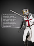 Knights Templar sword shown with leather scabbard