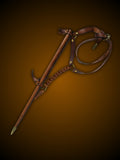Needle Sword displayed with House Stark themed backdrop