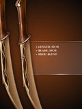 Hand forged steel blades of Tauriel's Knives