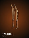 Tauriel's Knives full view - Elven fighting knives replica