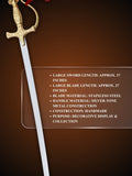 Tipu Sultan Sword product detail card with authenticity information