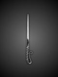Close up of Viking cutlery eating pick with pointed tip