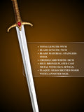 Hand forged high carbon steel blade of Widow's Wail Sword
