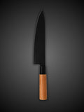 Zillinger Japanese style paring knife with black high carbon steel blade
