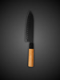 Zillinger Japanese style chef knife with black stainless steel blade